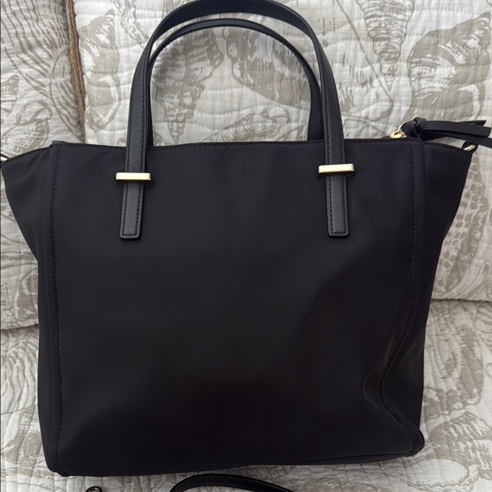 Kate Spade Black Satchel Bag Nylon Crossbody - Picture 4 of 11